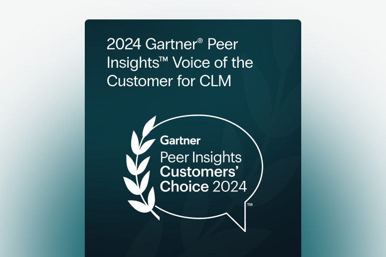 2024 Gartner® Peer Insights™ Voice of the Customer for CLM