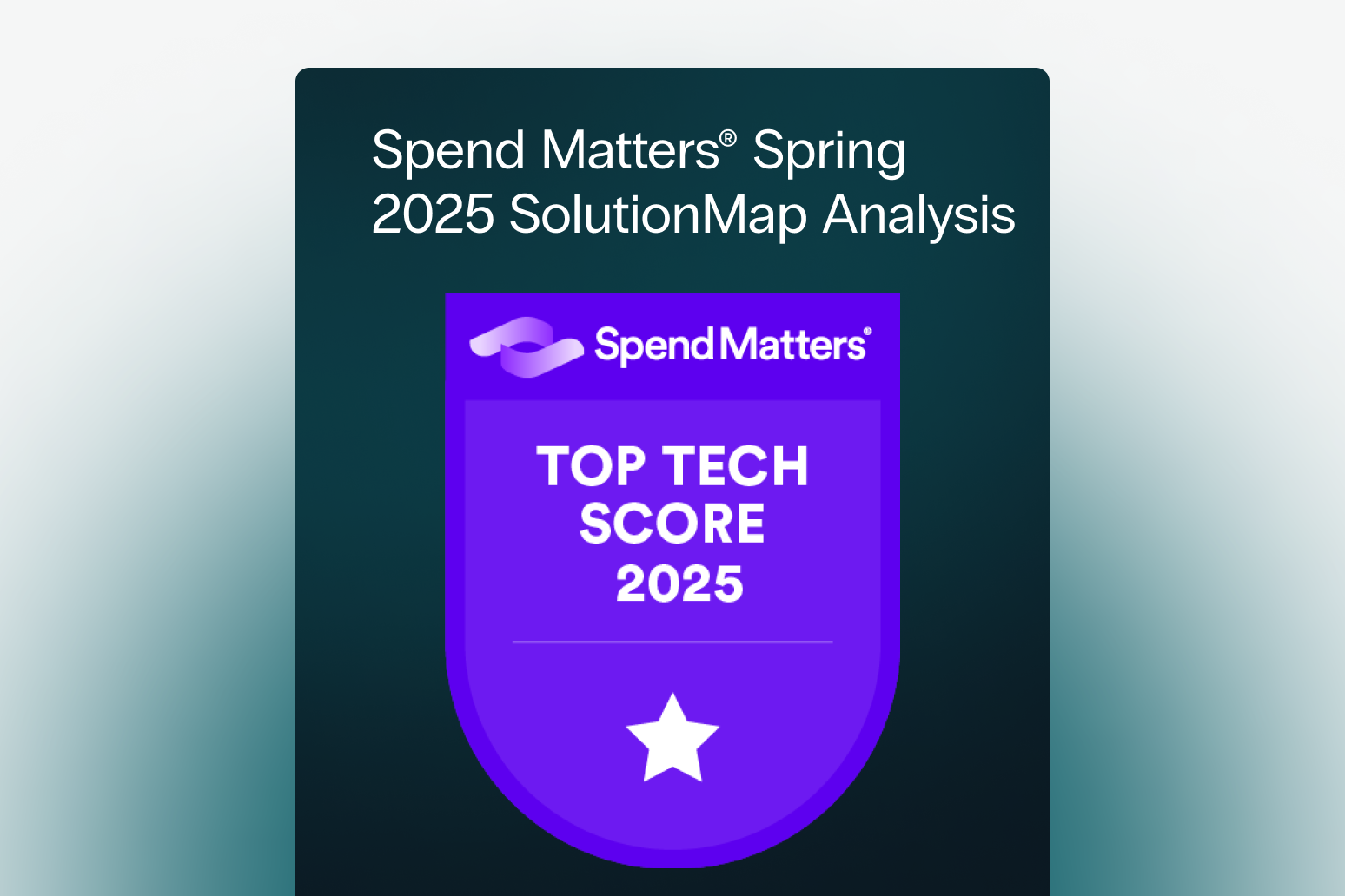 Spend Matters® Spring 2025 SolutionMap Analysis Header Banner