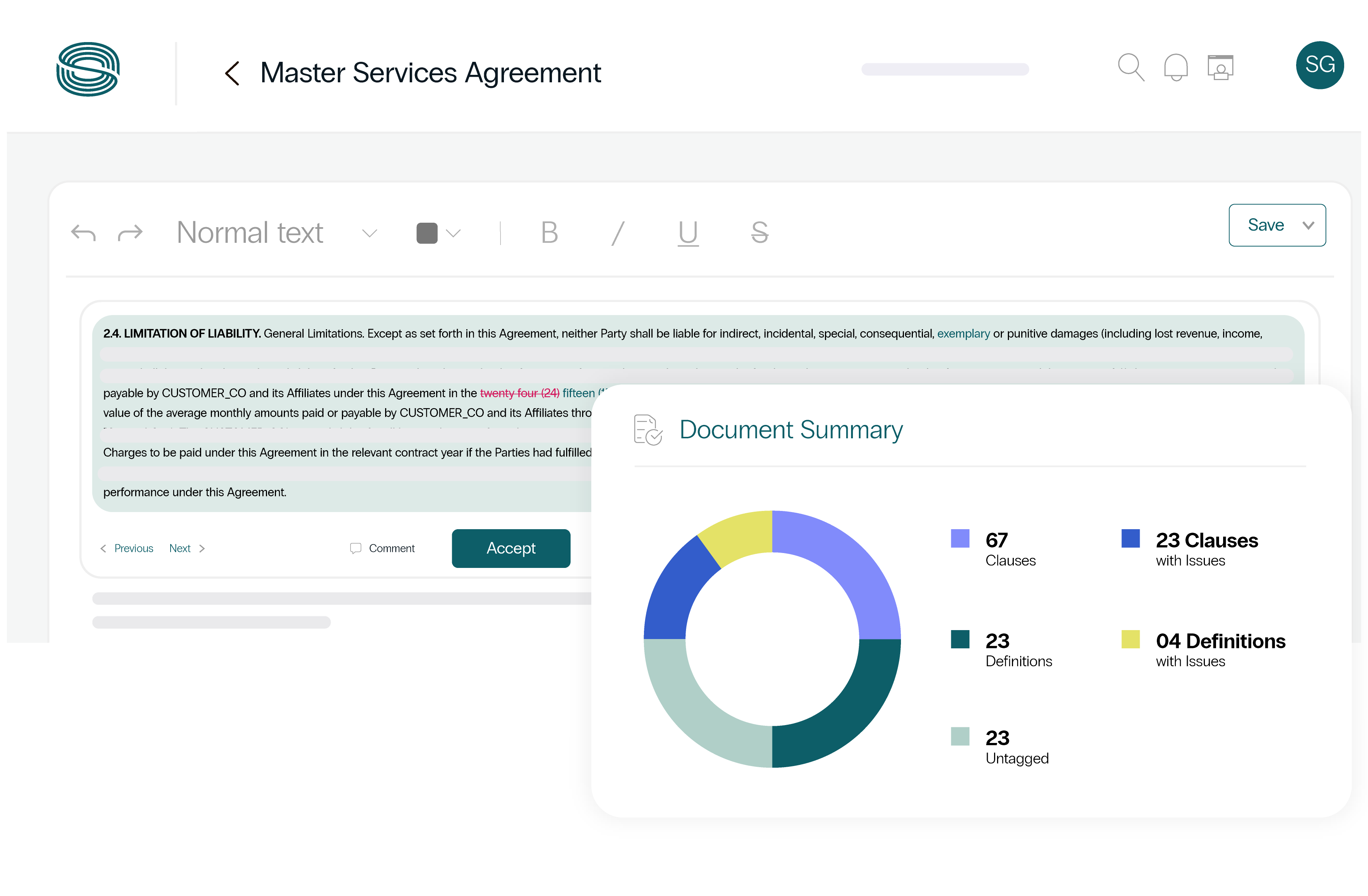 AI-assisted contract authoring