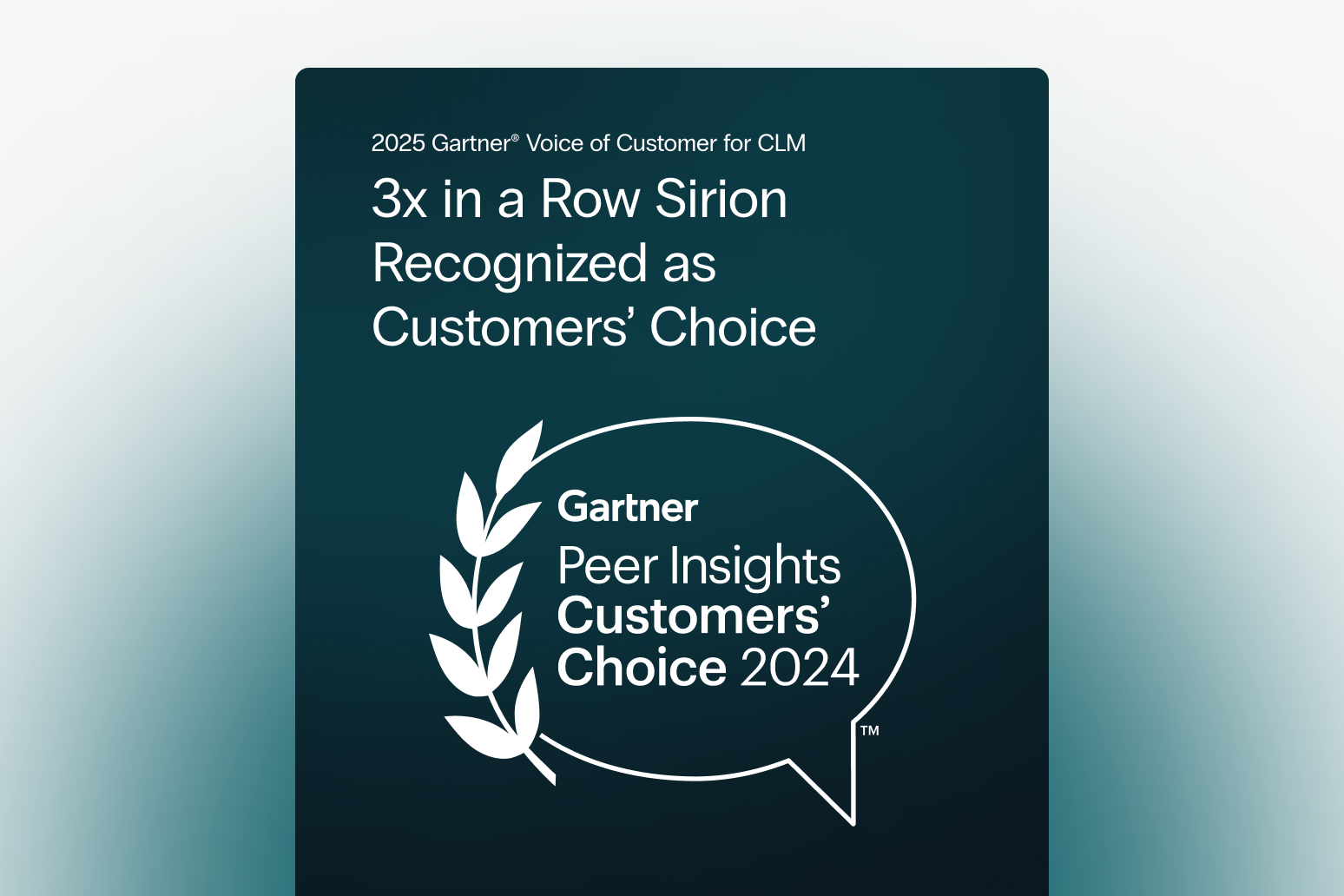 2025 Gartner® Voice of Customer for CLM