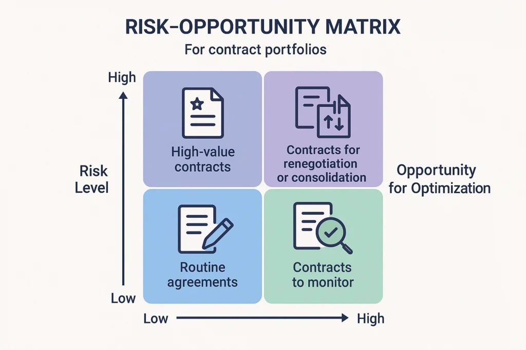 Optimizing the Contract Portfolio for Growth and Savings