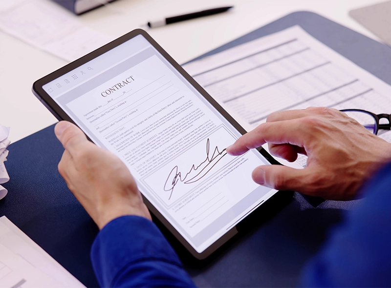 what is a signature header banner