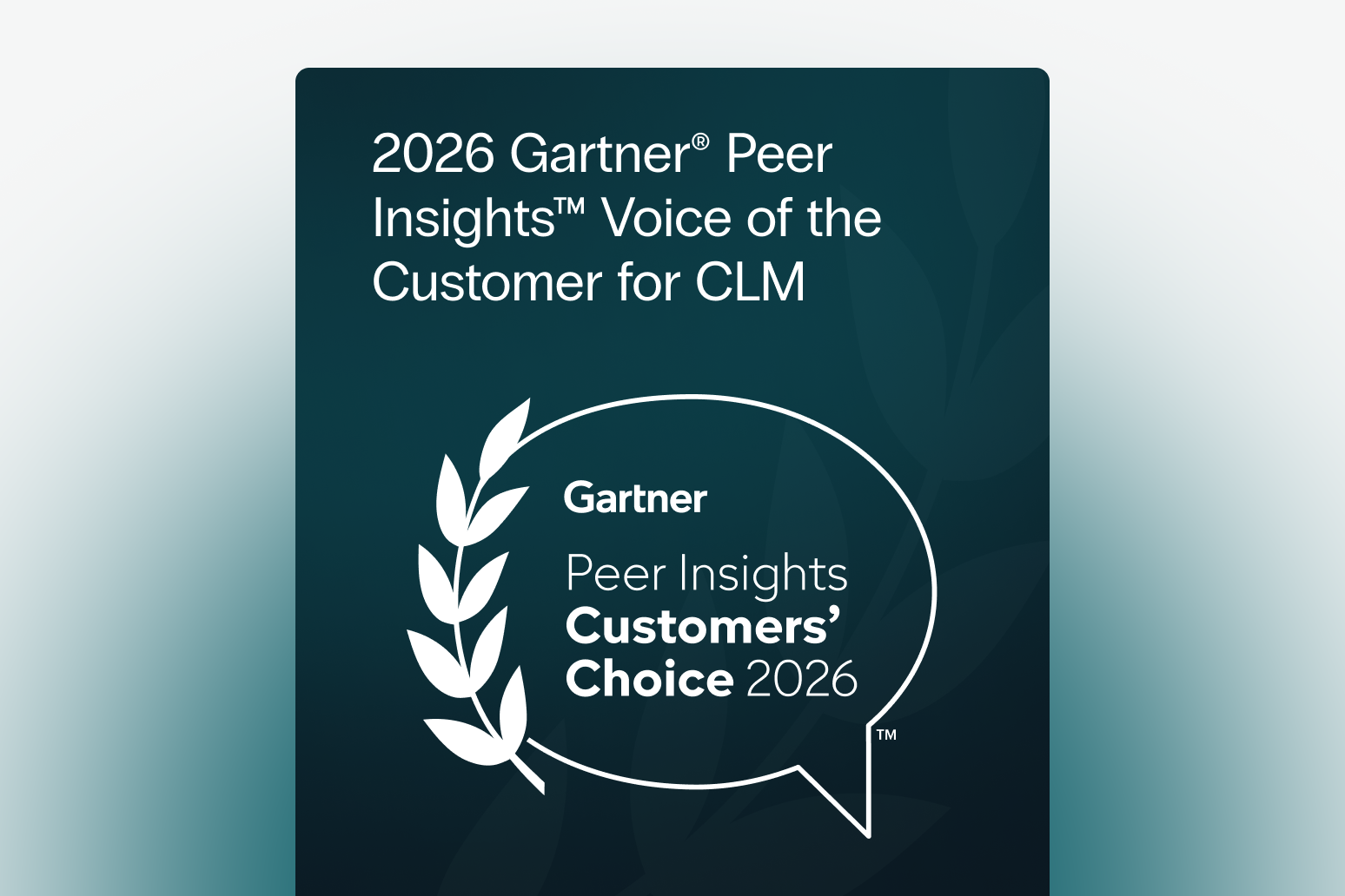 2026 Gartner® Peer Insights™ Voice of the Customer for CLM