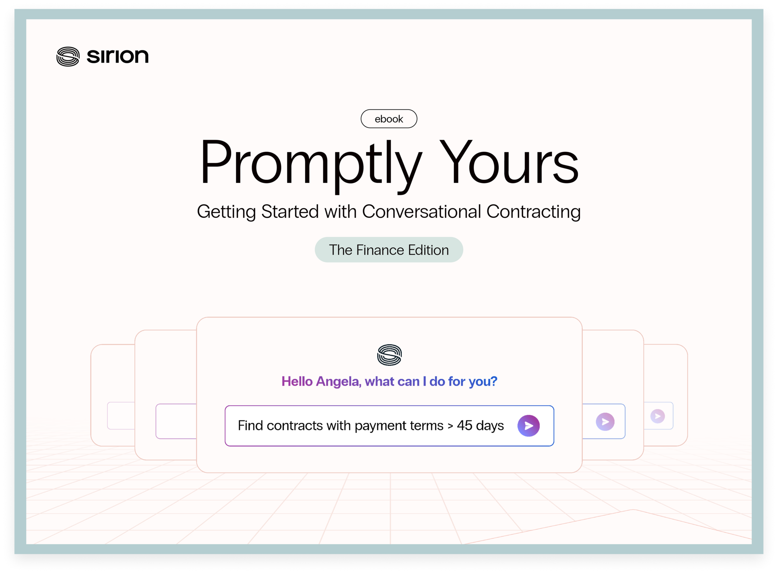 Promptly Yours for Finance header banner